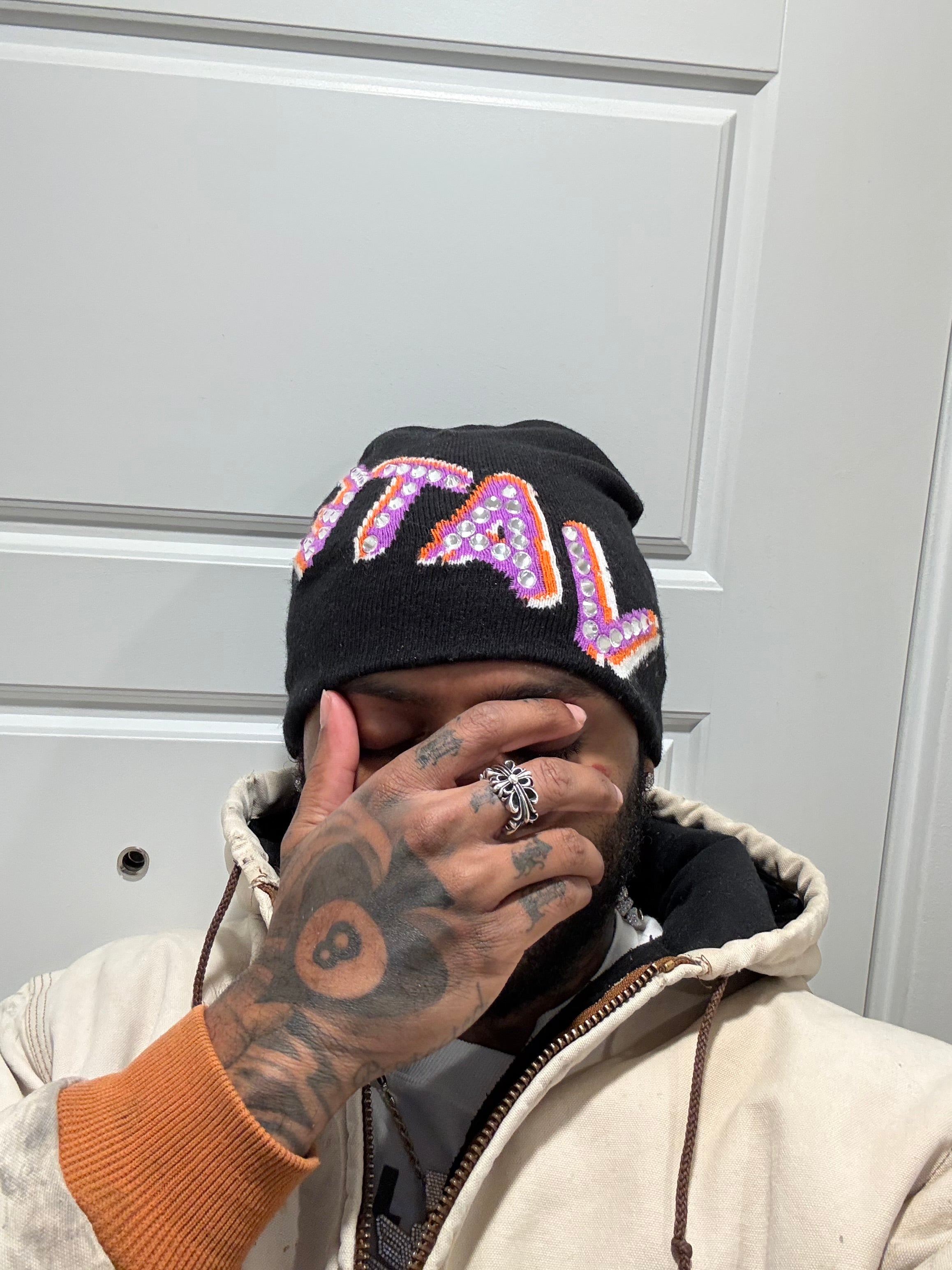 VATE "RHINESTONE LOGO" SKULLY